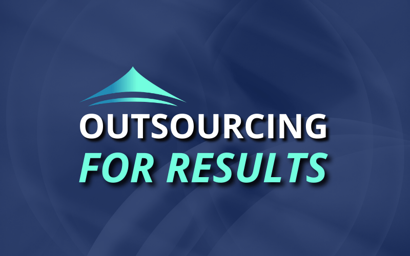 Title image featuring the Blue Canopy Marketing "Canopy" logo and the words "Outsourcing for Results".